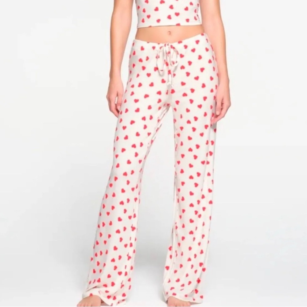 Skims sleep pant Ruby and Marble Heart XL